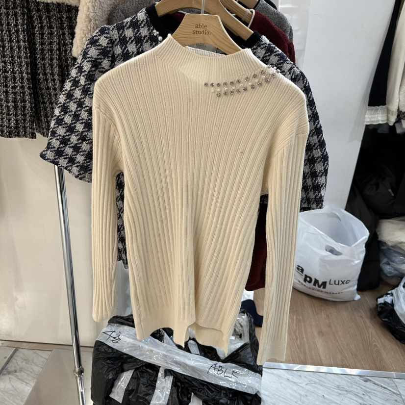 ABLESTUDIO韓國直郵㊣女士新品人氣時尚熱賣推薦職業針織衫ABLESTUDIO針織衫