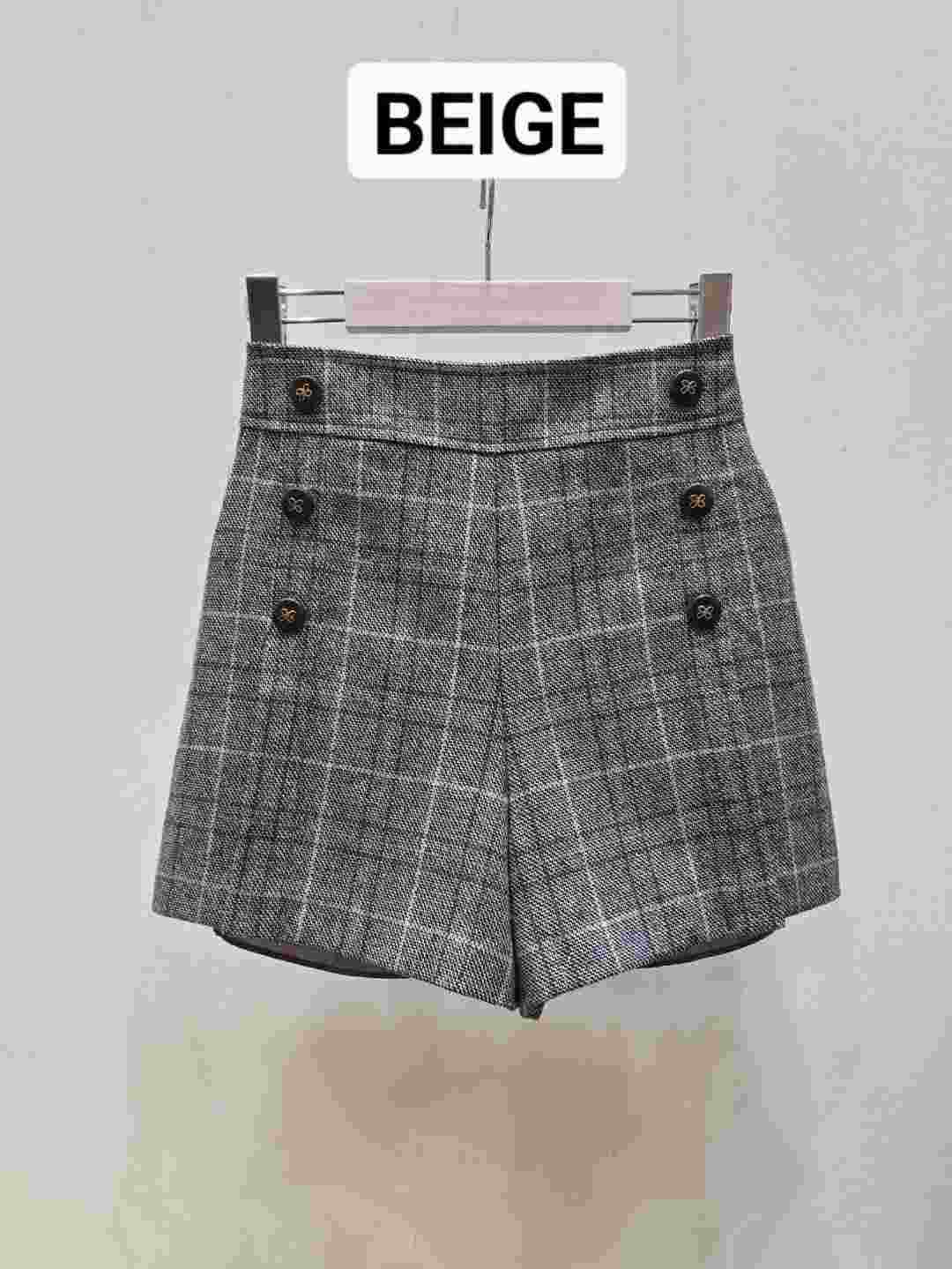 SOOMANCHAE-수만채-T韓國直郵㊣女裝新品職業熱賣25秋冬短褲SOOMANCHAE短褲