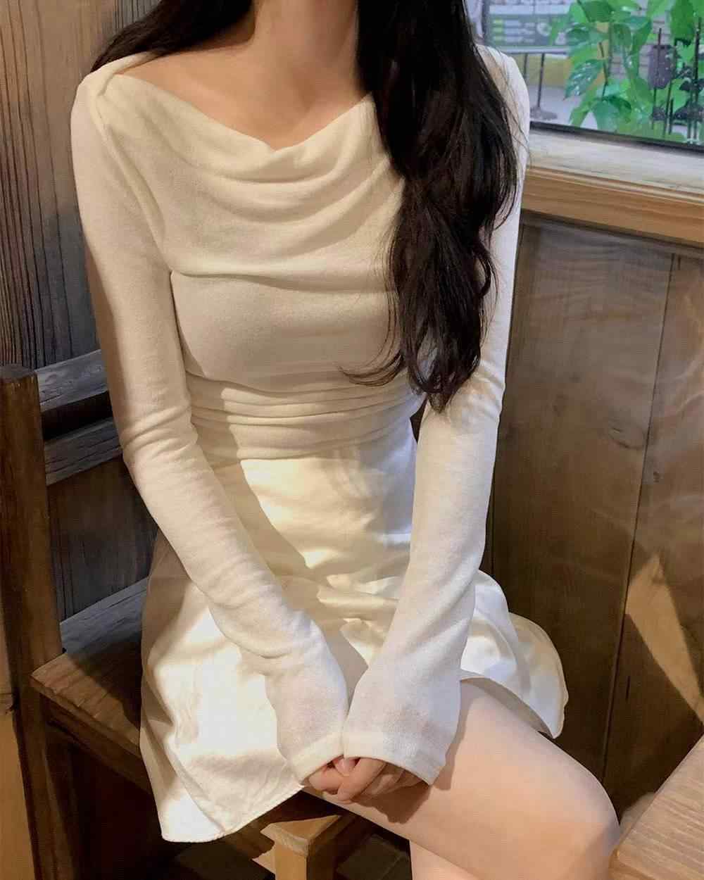 OUTT東大門㊣實拍女裝新款職業休閑真品熱賣人氣25秋冬長袖T恤OUTT長袖T恤