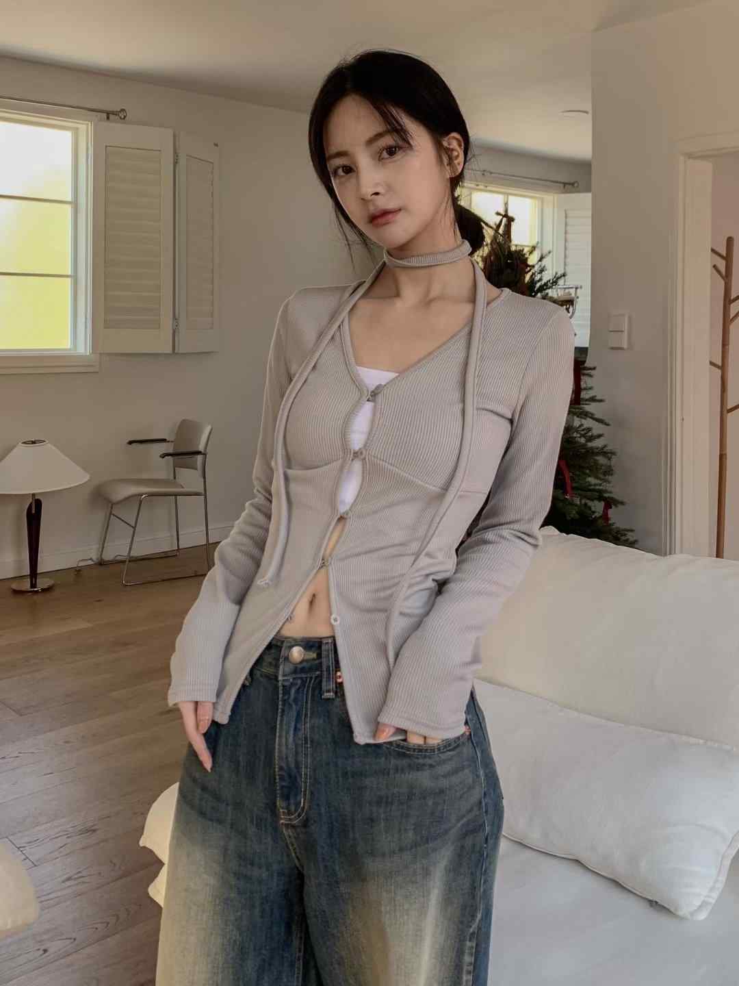 OUTT東大門㊣直郵女裝新款職業人氣熱賣休閑時尚真品針織衫OUTT針織衫