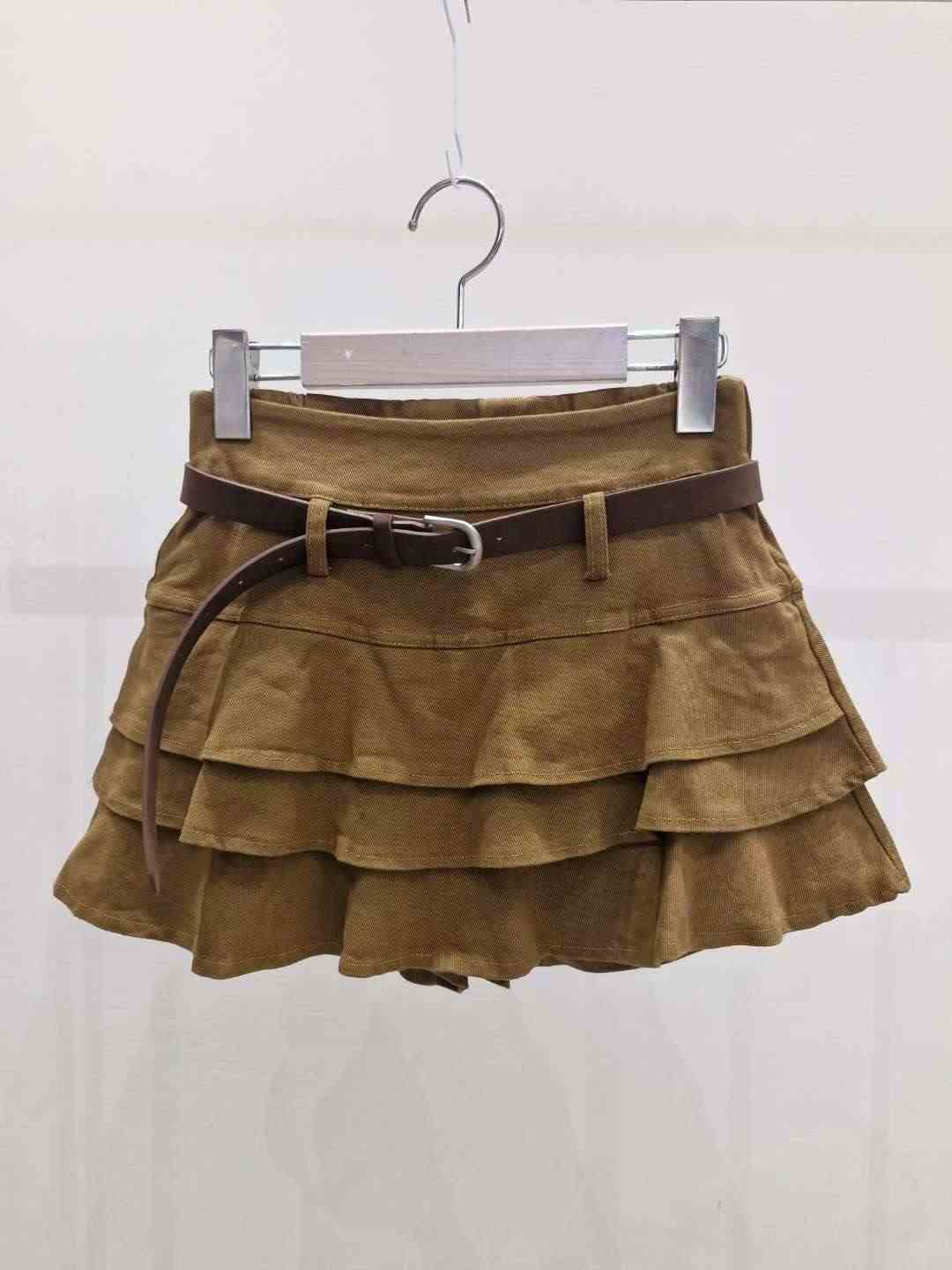 IF U-이퓨-T東大門㊣直郵女裝新款休閑時尚短裙不含腰帶IF U短裙