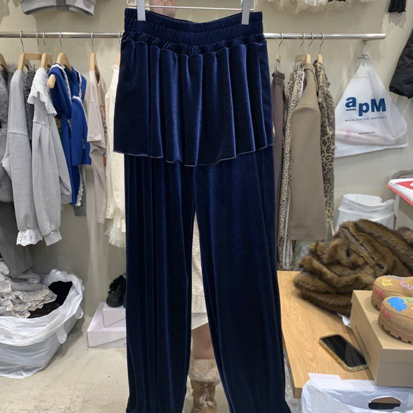 J PEAK/BY FLOW韓國直郵㊣女裝新品熱賣職業25秋冬裙褲荷葉邊J PEAK裙褲