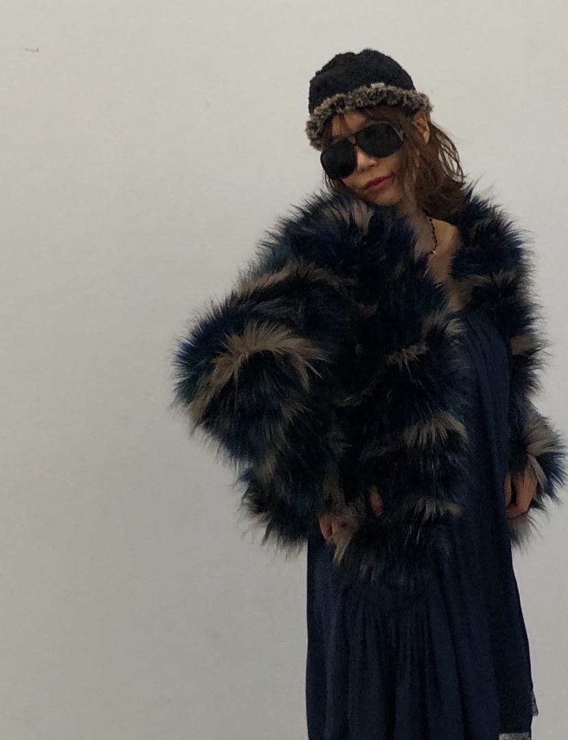 PARIS MATCH東大門㊣直郵女士新品25秋冬時尚短款大衣毛皮PARIS MATCH短款大衣