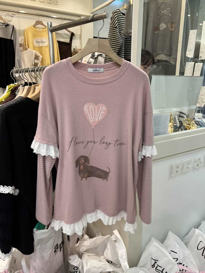 BE&amp;BE東大門㊣代購女士新品熱賣職業時尚推薦人氣長袖T恤BE&be長袖T恤