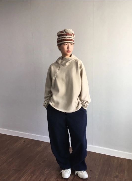 KALEIDOSCOPE韓國代購㊣女裝新款時尚衛衣男女同款抓絨連帽KALEIDOSCOPE衛衣