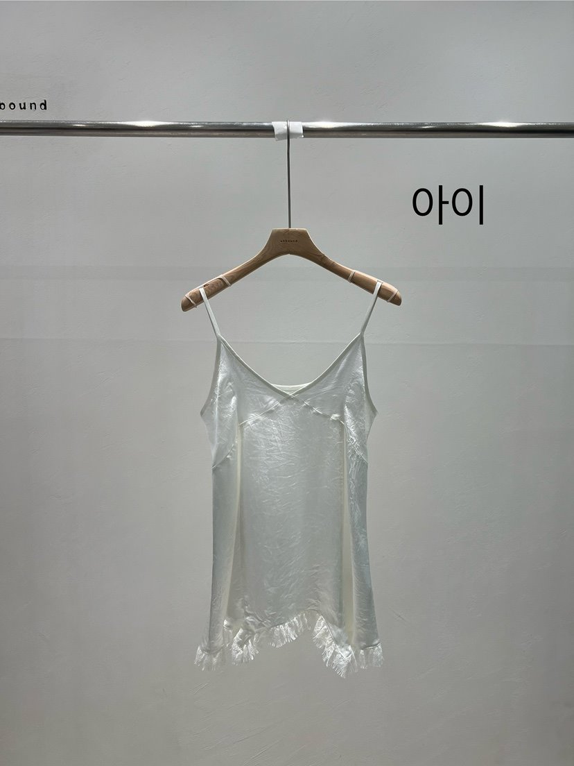 UNBOUND韓國代購㊣女裝新品25秋冬推薦熱賣吊帶背心蕾絲緞面UNBOUND吊帶/背心