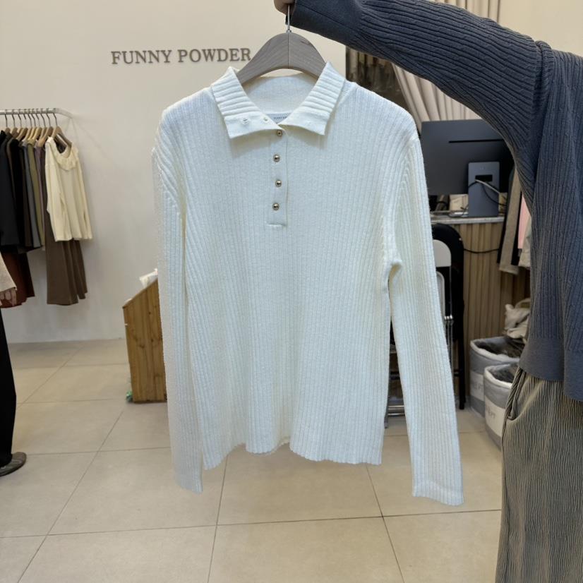 FUNNY POWDER東大門㊣實拍女裝新品休閑推薦人氣25秋冬針織衫THE FUNNY針織衫