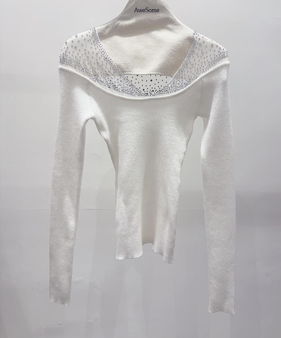 AWESOME-P韓國代購㊣女裝新款時尚人氣熱賣推薦休閑針織衫AWESOME-P針織衫