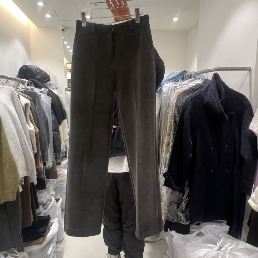 THE REST韓國直郵㊣女裝新品人氣職業25秋冬推薦休閑褲天鵝絨THE REST/UNNOEUD休閑褲