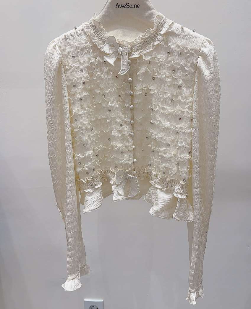 AWESOME-P東大門㊣直郵女士新款時尚人氣推薦25秋冬襯衫蕾絲衫AWESOME-P襯衫/蕾絲衫