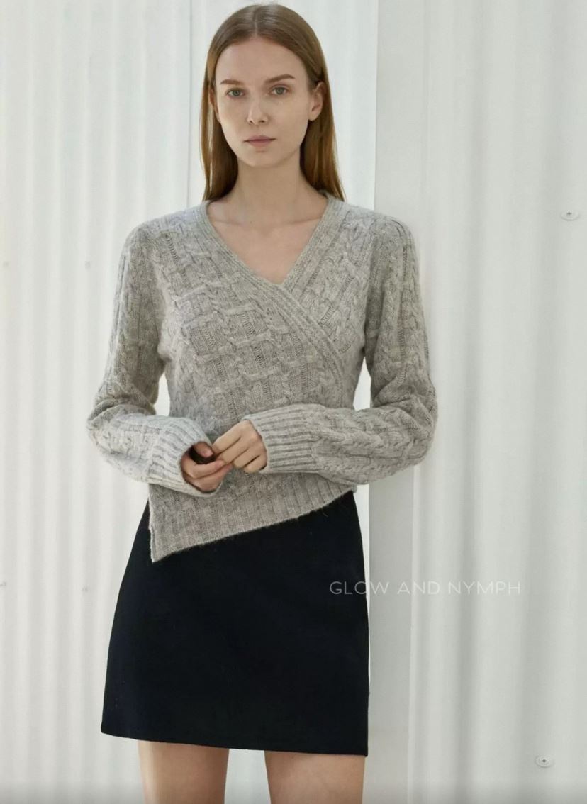 GLOW AND NYMPH東大門㊣實拍女裝新品時尚熱賣人氣職業毛衣GLOW AND NYMPH毛衣