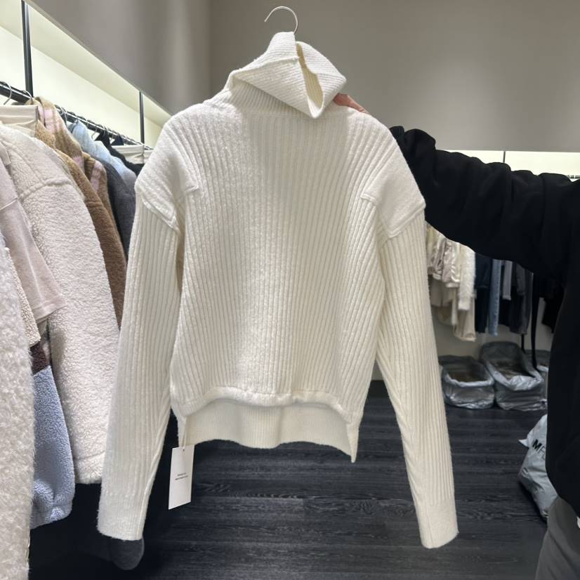 TOMGIRL韓國代購㊣女士新款職業熱賣休閑推薦人氣25秋冬毛衣條紋TOMGIRL毛衣