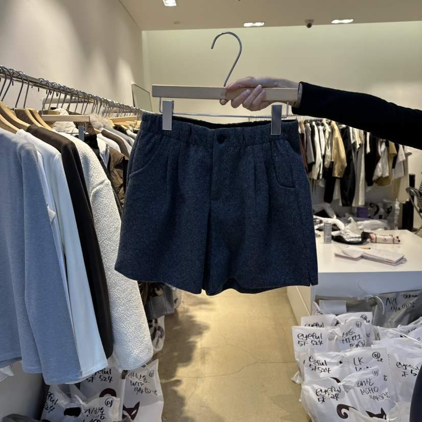 EYEFUL-Q韓國代購㊣女裝新品人氣熱賣職業推薦時尚短褲褶裥eyeful短褲