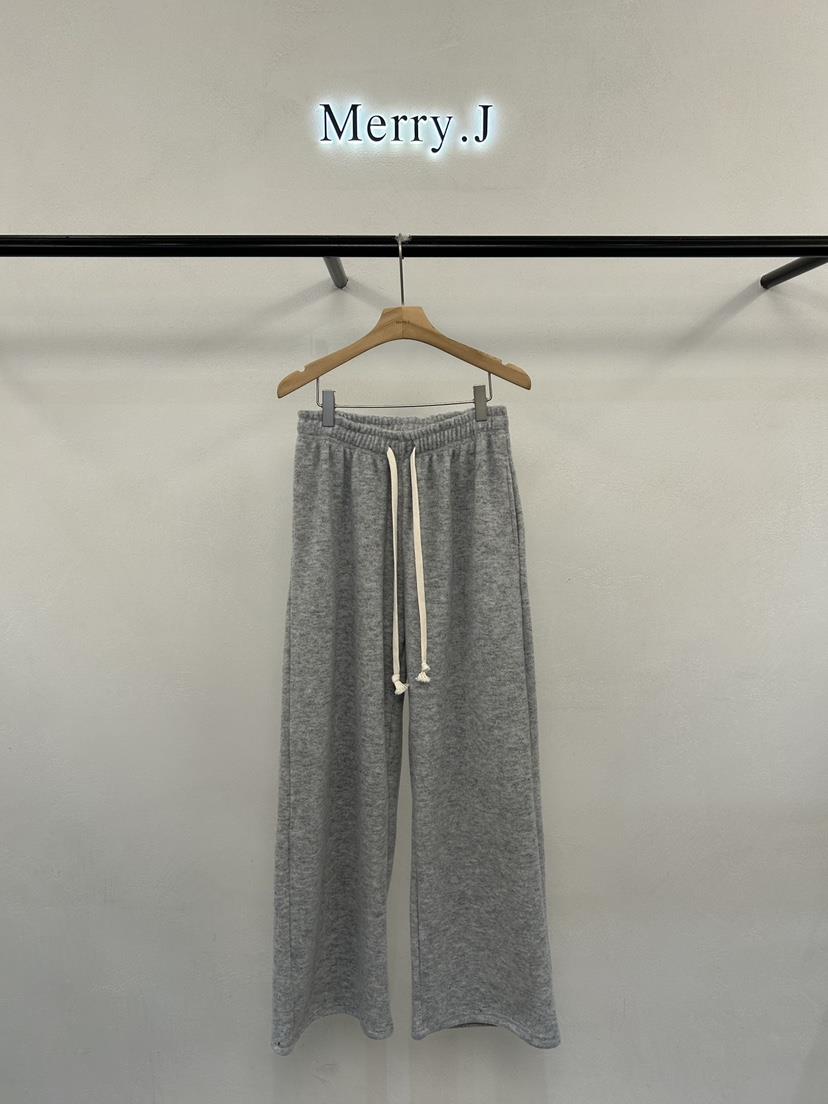 MERRY-J東大門㊣代購女裝新品推薦人氣時尚休閑褲加絨抓絨MERRY-J休閑褲