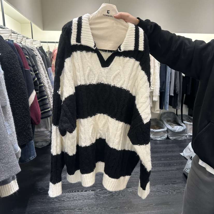 TOMGIRL東大門㊣直郵女士新款時尚休閑人氣職業25秋冬推薦毛衣TOMGIRL毛衣