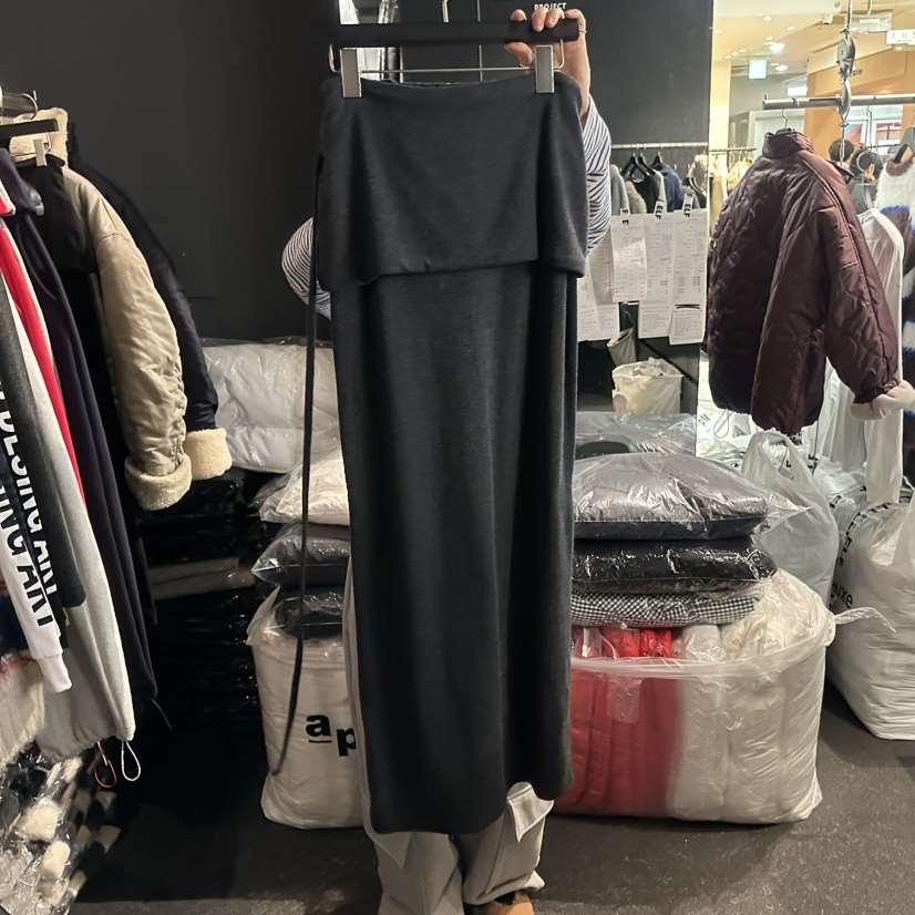 ELF-L韓國代購㊣女裝新品真品推薦25秋冬時尚休閑熱賣長裙PROJECT ELF/ELF-L長裙