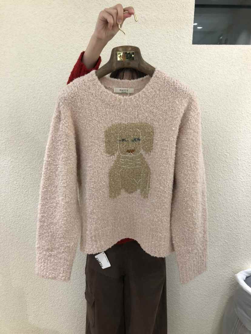EMPTY東大門㊣直郵女裝新款熱賣職業人氣真品25秋冬休閑毛衣EMPTY毛衣