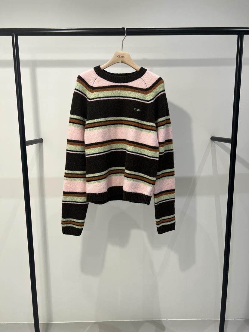 CLAFO東大門㊣直郵女士新款熱賣人氣休閑推薦25秋冬針織衫單排扣CLAFO針織衫