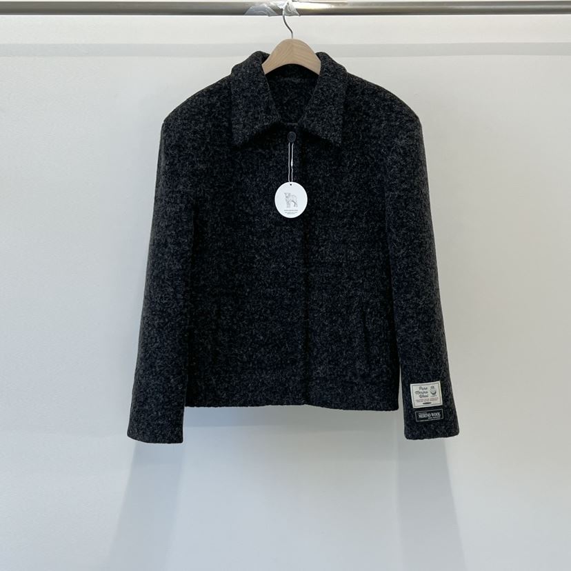 ANOTHER AVENUE韓國代購㊣女士新品熱賣25秋冬短款大衣羊毛ANOTHER AVENUE短款大衣