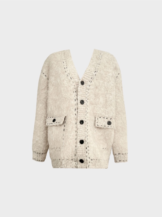 KSUBI韓國代購㊣女裝新款真品熱賣休閑人氣時尚推薦毛衣馬海毛KSUBI毛衣