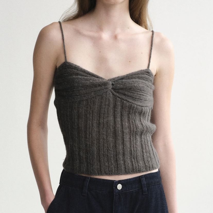 MOMENT韓國代購㊣女士新款熱賣真品推薦人氣25秋冬吊帶背心羊駝MOMENT/RECOVER吊帶/背心