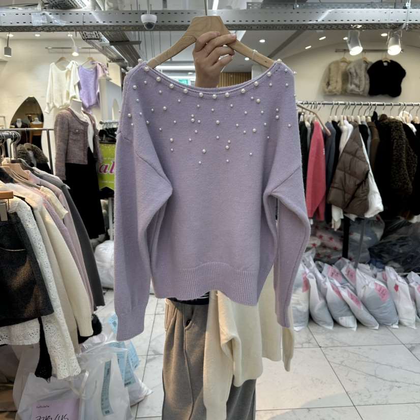 LULULALLA東大門㊣實拍女士新款職業真品推薦時尚休閑針織衫LULULALLA針織衫