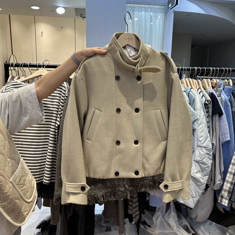TARA東大門㊣直郵女裝新品推薦熱賣時尚職業休閑25秋冬夾克TARA夾克