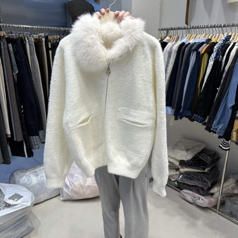 HOT PLACE韓國直郵㊣女裝新品休閑真品人氣推薦25秋冬毛衣拉鏈HOT PLACE_ISSUE/DREAM GIRIS毛衣