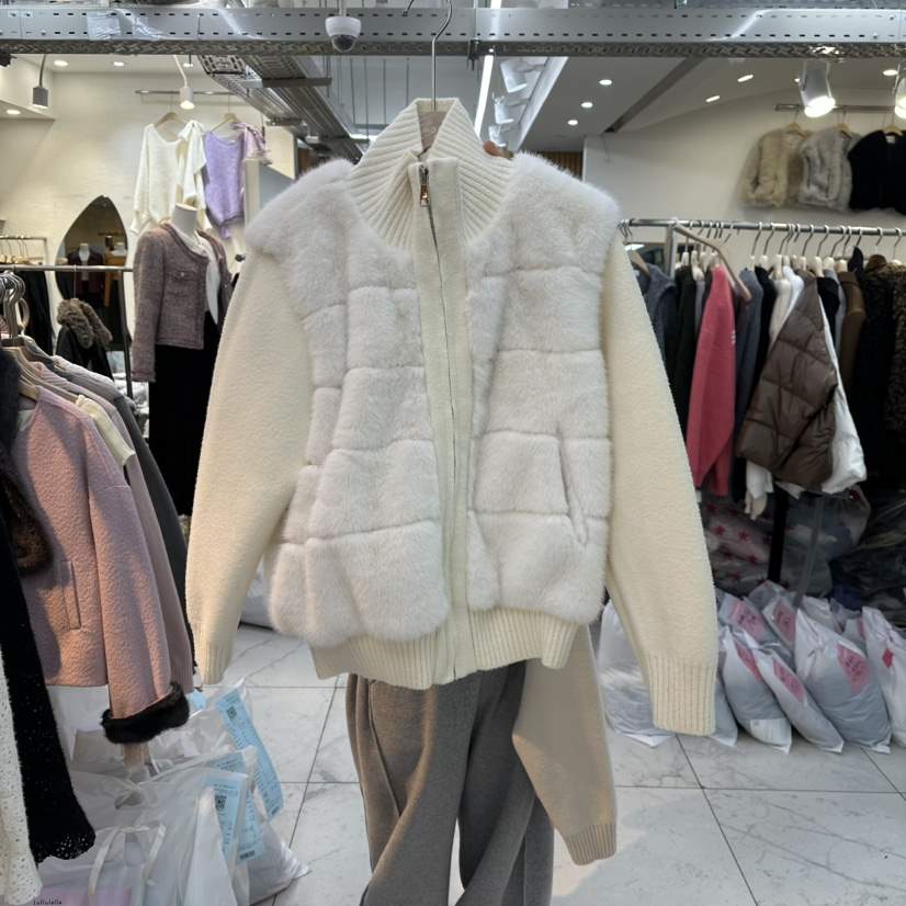 LULULALLA東大門㊣直郵女士新品25秋冬熱賣休閑職業毛衣拉鏈LULULALLA毛衣