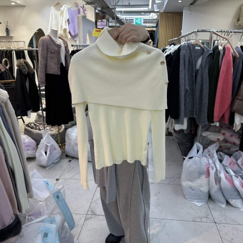 LULULALLA韓國直郵㊣女士新款25秋冬真品休閑推薦套裝套裝紐扣LULULALLA套裝