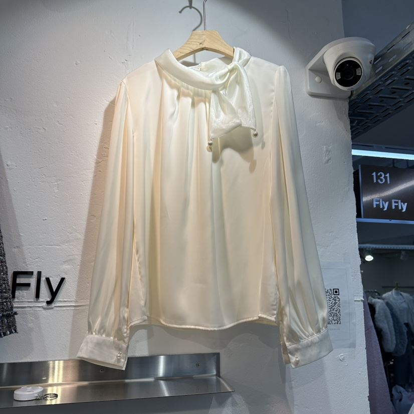 FLY FLY韓國代購㊣女士新品真品休閑熱賣25秋冬襯衫蕾絲衫絲綢FLY FLY襯衫/蕾絲衫