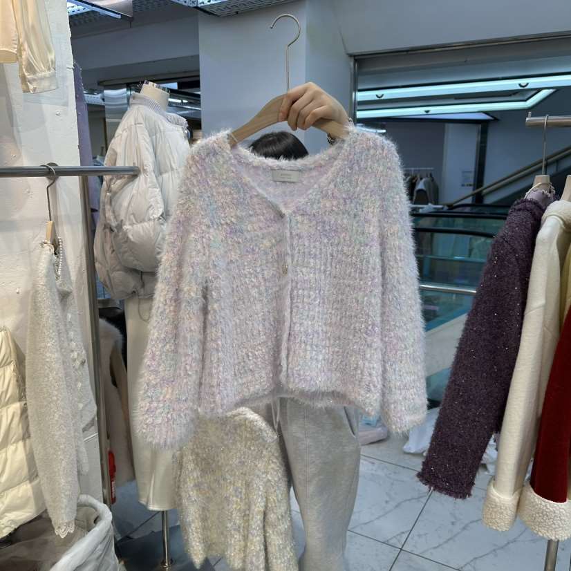 FLY FLY韓國代購㊣女士新款真品職業25秋冬推薦針織衫開衫FLY FLY針織衫