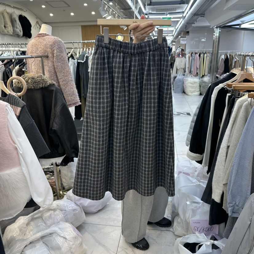 LULULALLA東大門㊣代購女士新品時尚熱賣推薦25秋冬真品長裙LULULALLA長裙