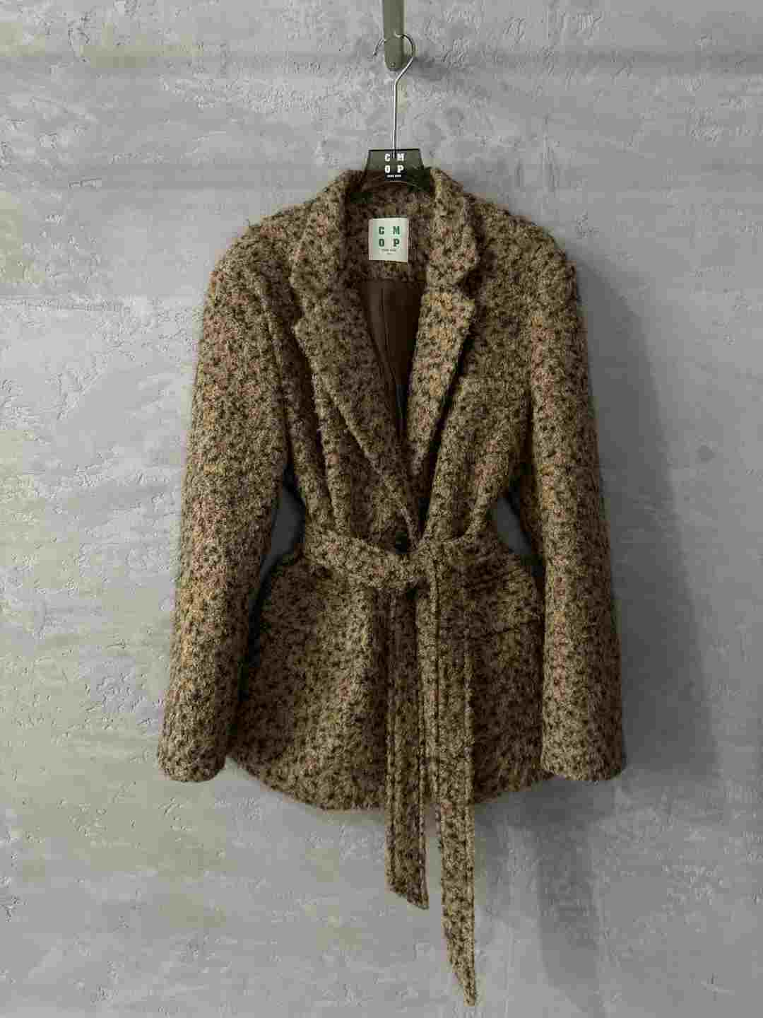 HAPER韓國代購㊣女裝新品熱賣時尚人氣真品25秋冬夾克含腰帶HAPER夾克