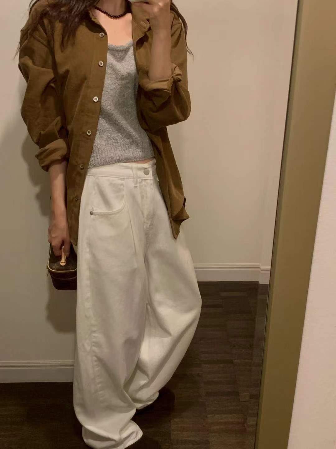 MIELLE-미엘르-OT韓國代購㊣女士新品推薦人氣休閑褲褶裥MIELLE-미엘르-OT休閑褲