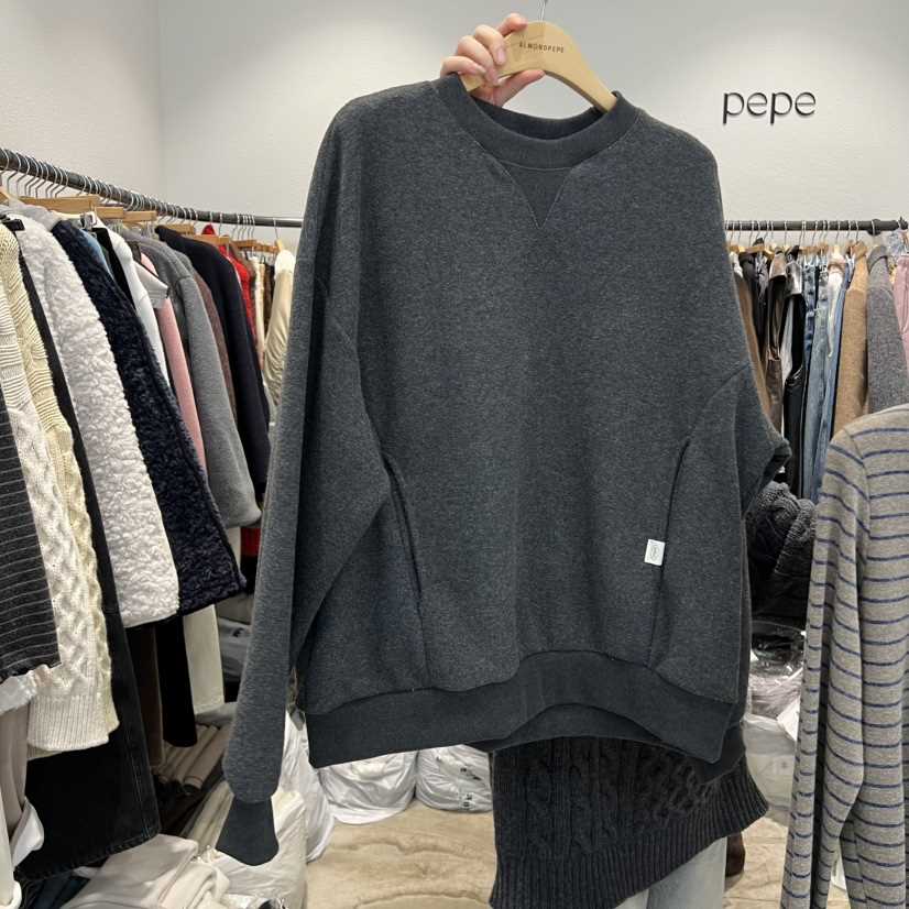 ALMOND PEPE東大門㊣直郵女士新款休閑推薦職業25秋冬衛衣羊毛ALMOND PEPE衛衣