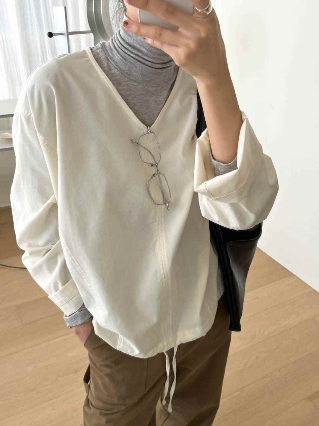 SIMPIEBEIGE東大門㊣直郵女裝新款休閑熱賣襯衫蕾絲衫不含內搭SIMPIEBEIGE襯衫/蕾絲衫