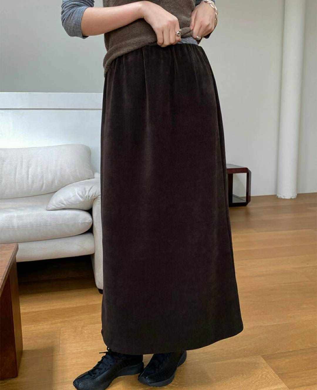 SIMPIEBEIGE東大門㊣代購女士新款時尚真品25秋冬休閑人氣長裙SIMPIEBEIGE長裙