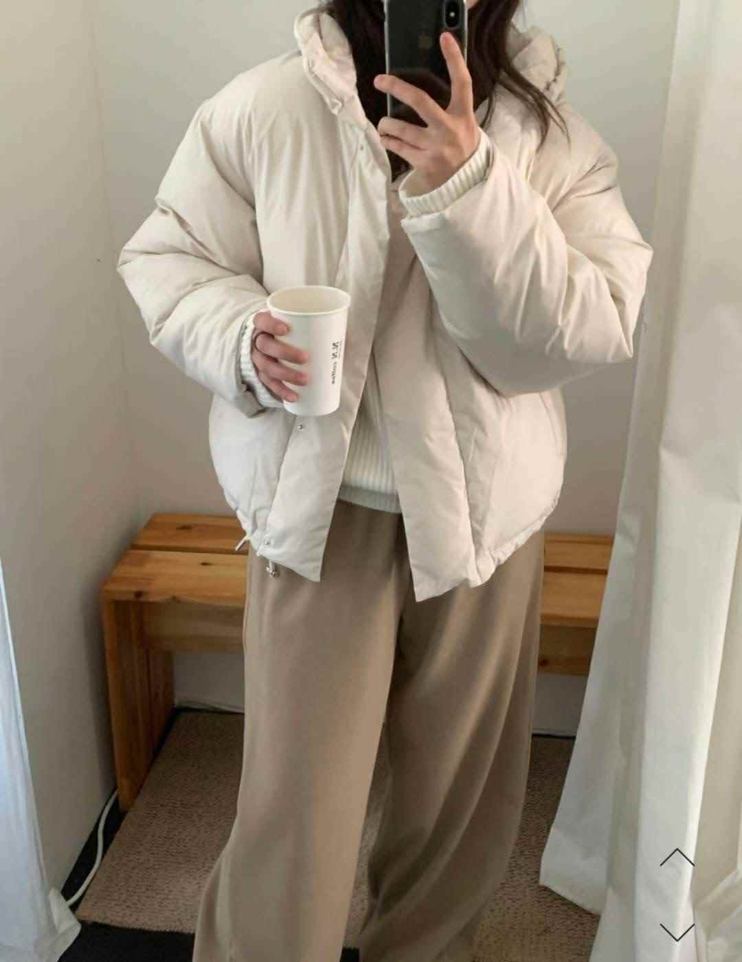 SIMPIEBEIGE東大門㊣代購女士新款職業25秋冬休閑短款羽絨服SIMPIEBEIGE短款羽絨服