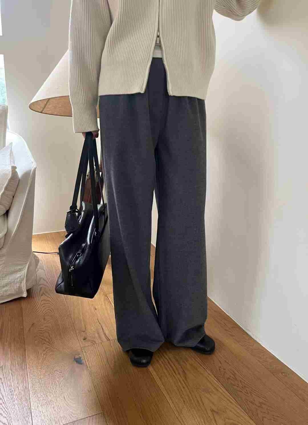 SIMPIEBEIGE東大門㊣實拍女裝新款職業真品人氣時尚休閑褲羊毛SIMPIEBEIGE休閑褲