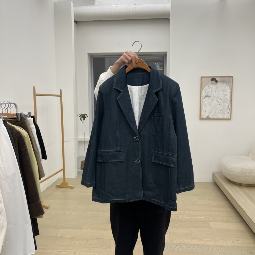 DRESS ROOM韓國直郵㊣女士新款推薦職業真品25秋冬時尚夾克DRESS ROOM夾克