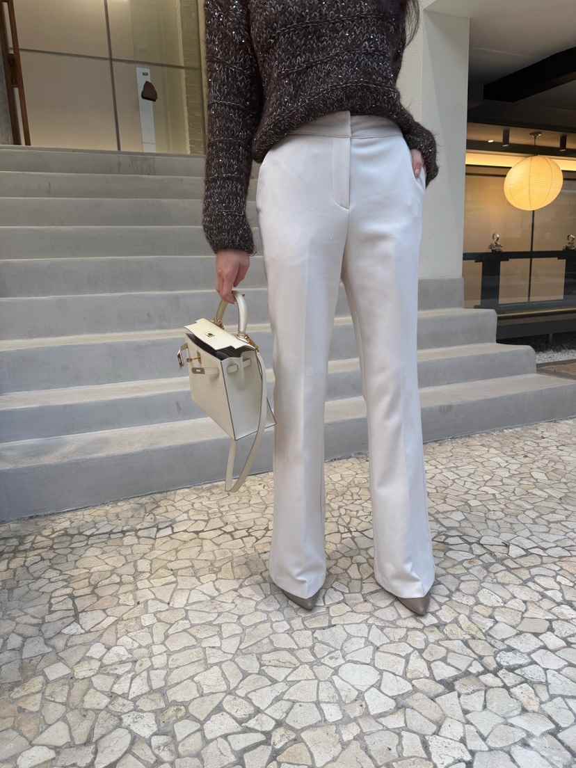 LAVIEU東大門㊣實拍女裝新品職業休閑25秋冬真品休閑褲羊毛LAVIEU休閑褲