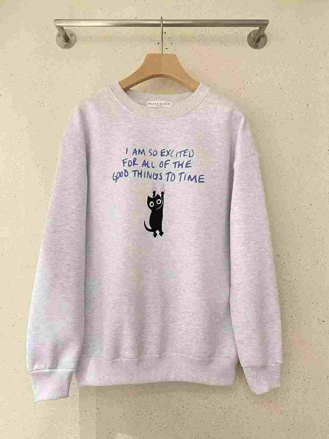 BLACK SUGAR-블랙슈가-T韓國直郵㊣女裝新款真品人氣衛衣BLACK SUGAR衛衣