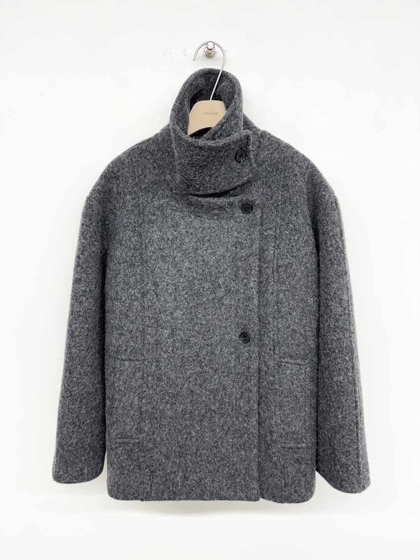 TOOGOOD韓國直郵㊣女裝新款休閑推薦人氣職業時尚短款大衣高領TOOGOOD短款大衣