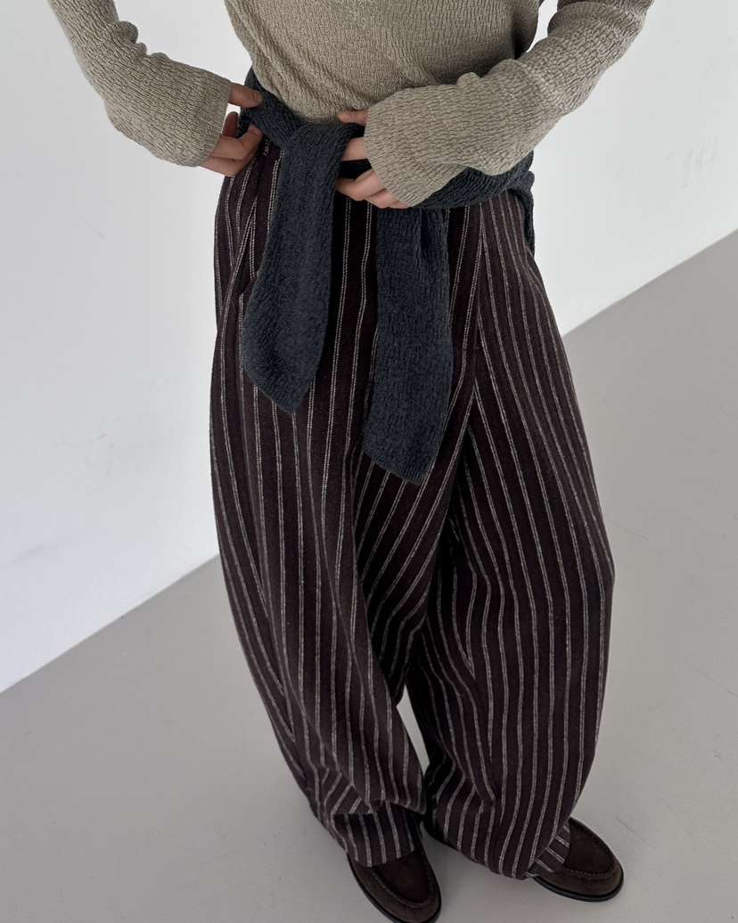 HOWDY東大門㊣實拍女裝新款推薦職業熱賣休閑時尚休閑褲羊毛HOWDY休閑褲