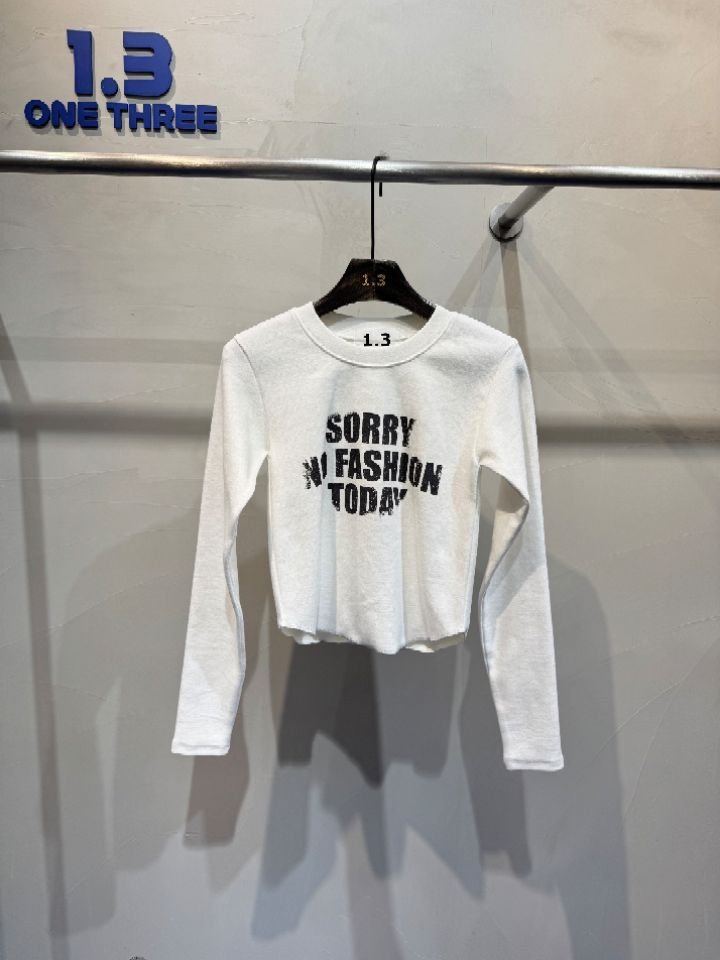1.3東大門㊣實拍女裝新款熱賣時尚休閑職業人氣推薦長袖T恤1.3長袖T恤