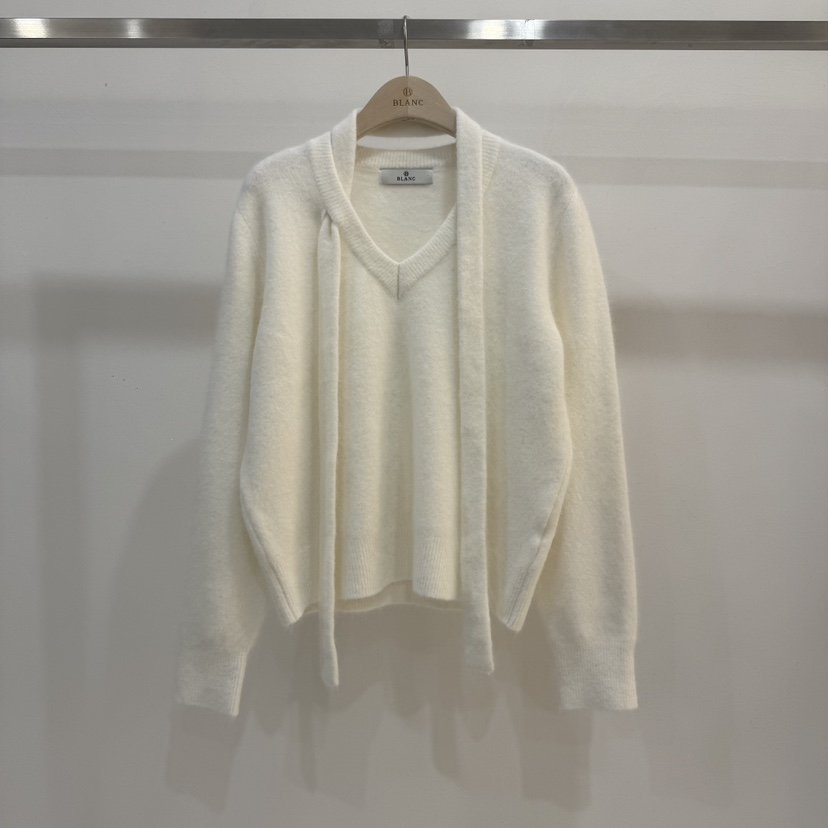 BLANC-A韓國代購㊣女裝新品時尚人氣休閑熱賣25秋冬針織衫浣熊BLANC-A針織衫