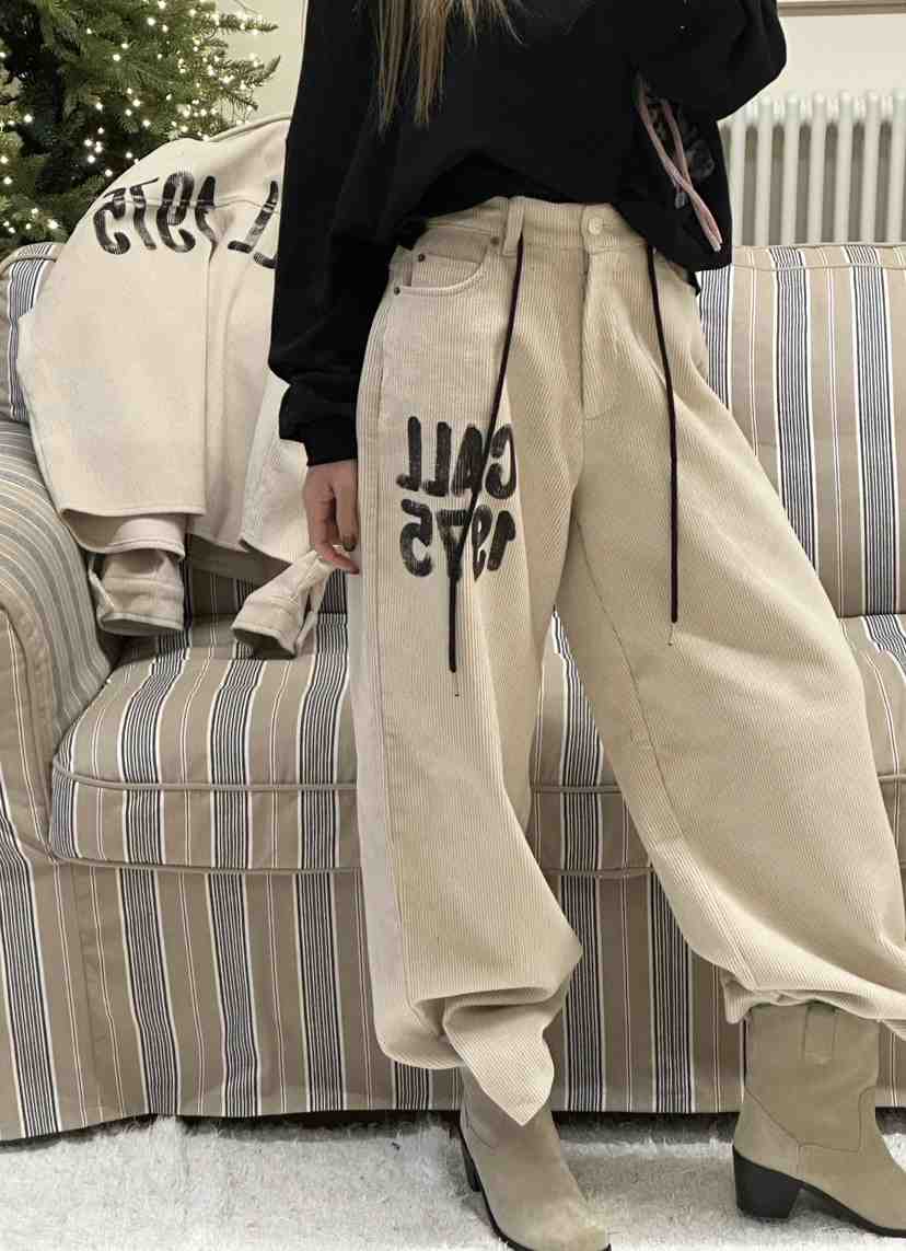 ZEROZERO韓國代購㊣女裝新品25秋冬休閑時尚職業休閑褲燈芯絨ZEROZERO休閑褲