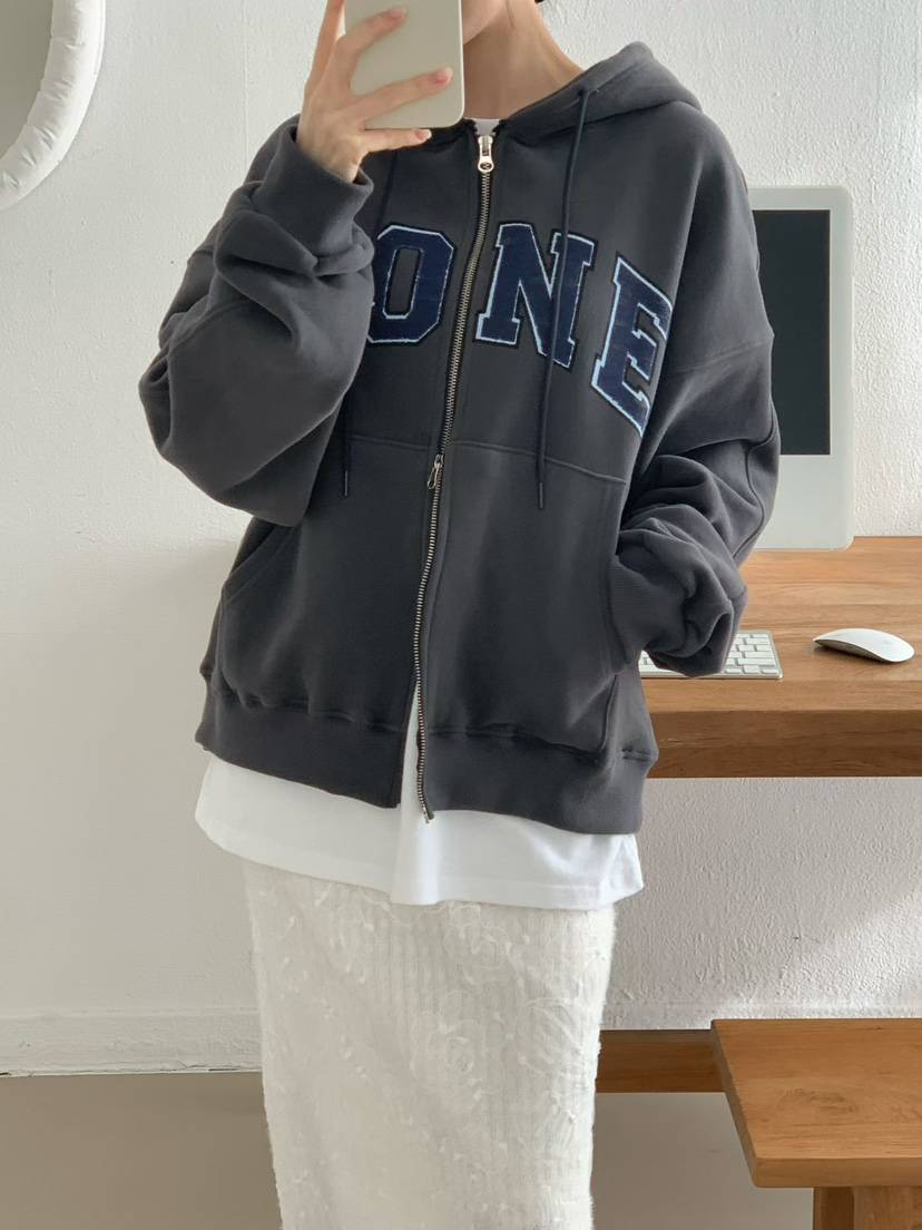 BINUS東大門㊣實拍女士新款熱賣休閑推薦人氣25秋冬衛衣拉鏈BINUS衛衣