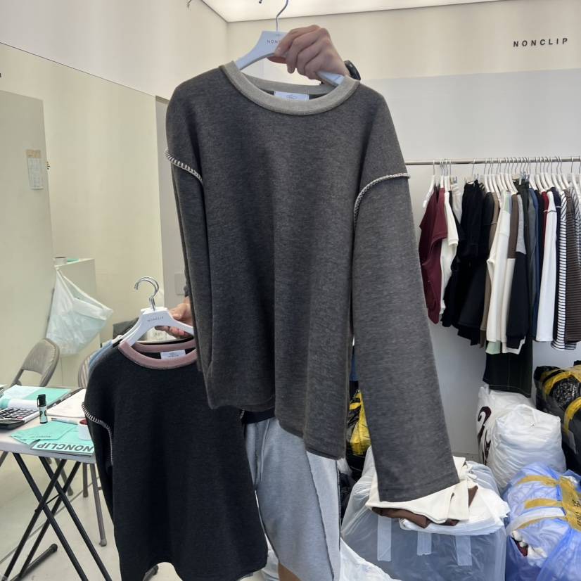 NON CLIP東大門㊣代購女士新款人氣推薦休閑時尚職業25秋冬衛衣NON CLIP衛衣